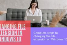 Changing File Extension in Windows 10