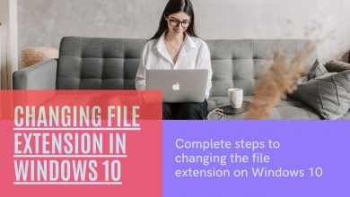 Changing File Extension in Windows 10