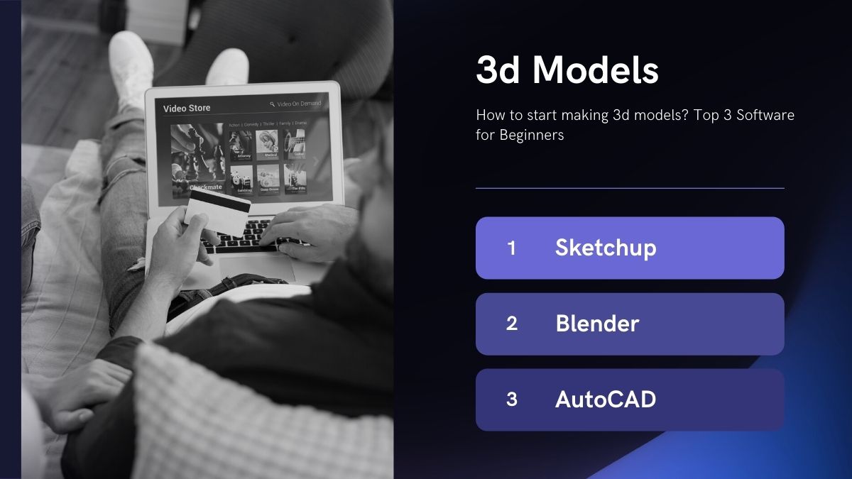 How to start making 3d models? Top 3 Software for Beginners