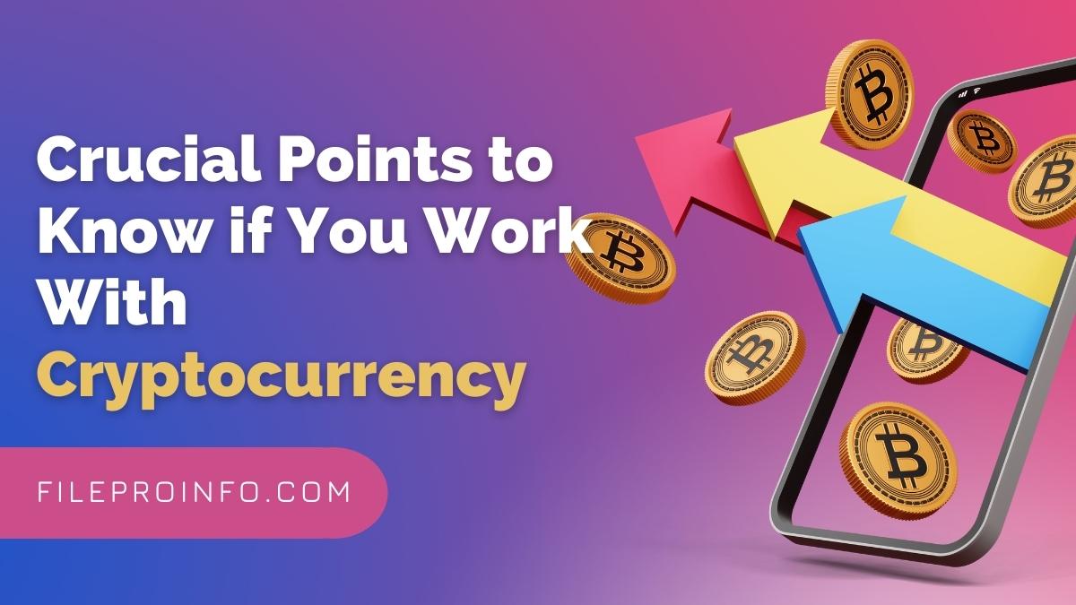 Crucial Points to Know if You Work With Cryptocurrency