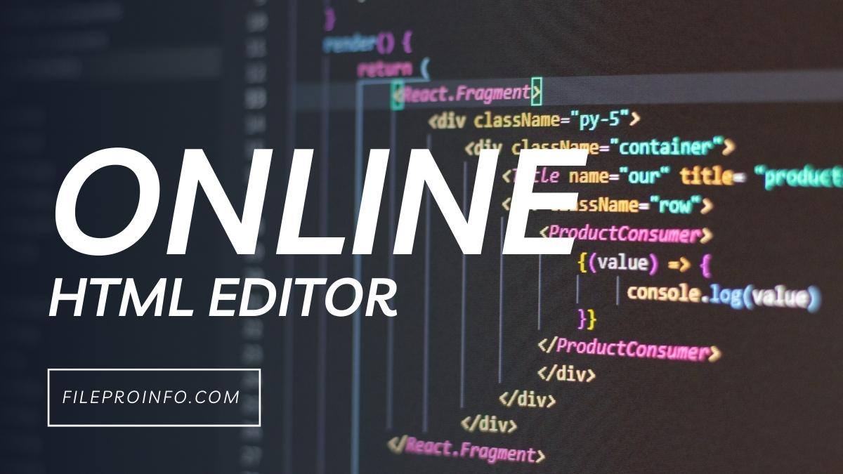 Online HTML Editor