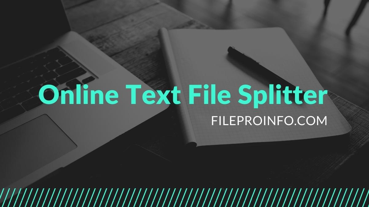 Online Text File Splitter