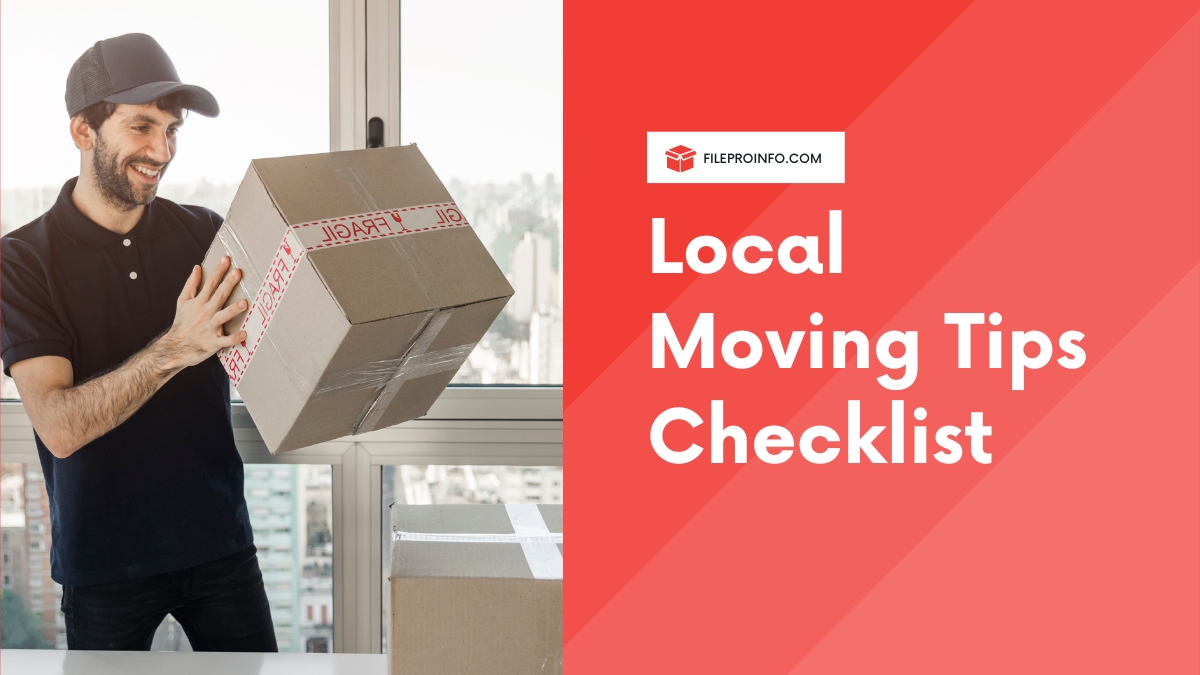 Local Moving Tips Checklist