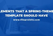 Elements that a Spring-Themed Template Should Have