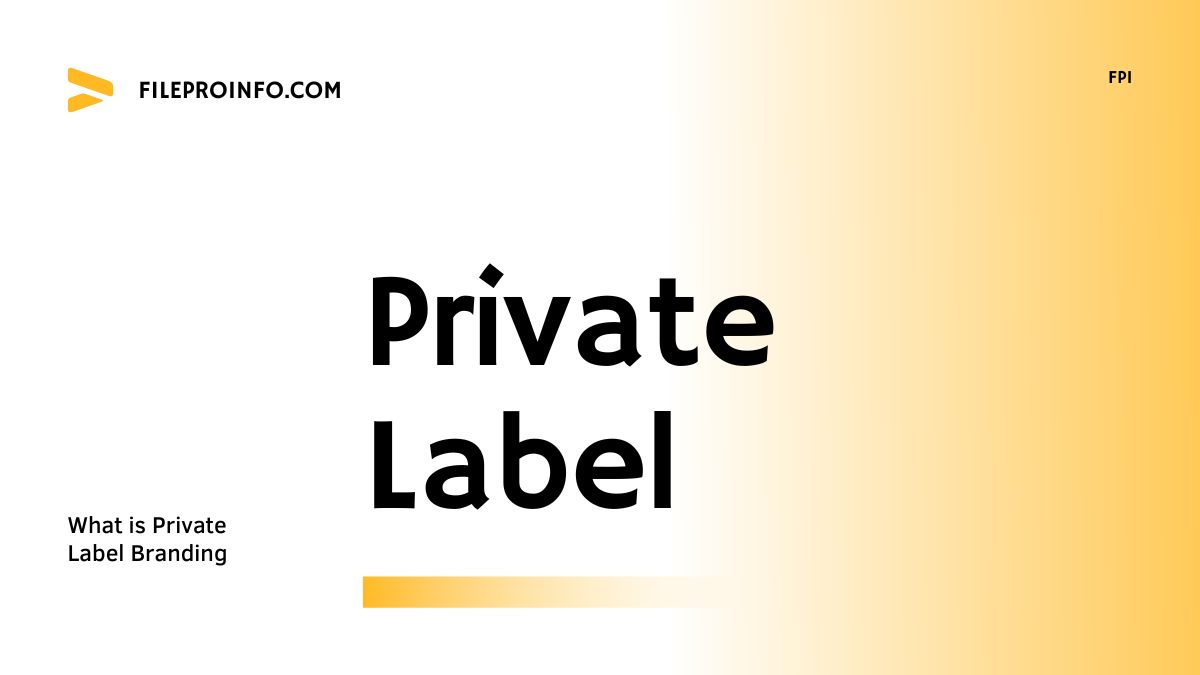 What is Private Label Branding?