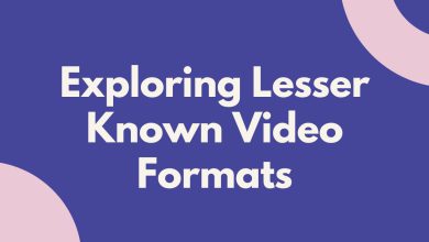 Exploring Lesser-Known Video Formats