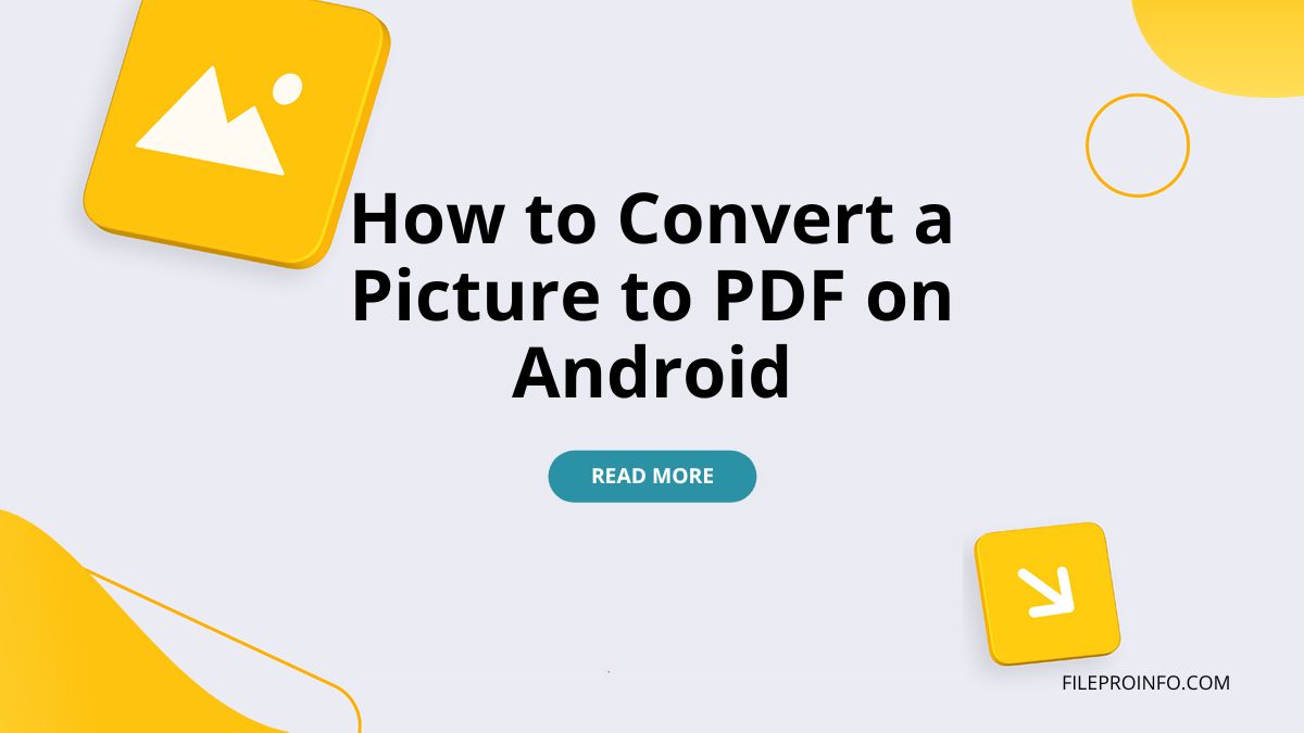 How to Convert a Picture to PDF on Android