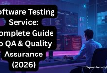 QA engineers performing software testing service with automation tools and dashboards