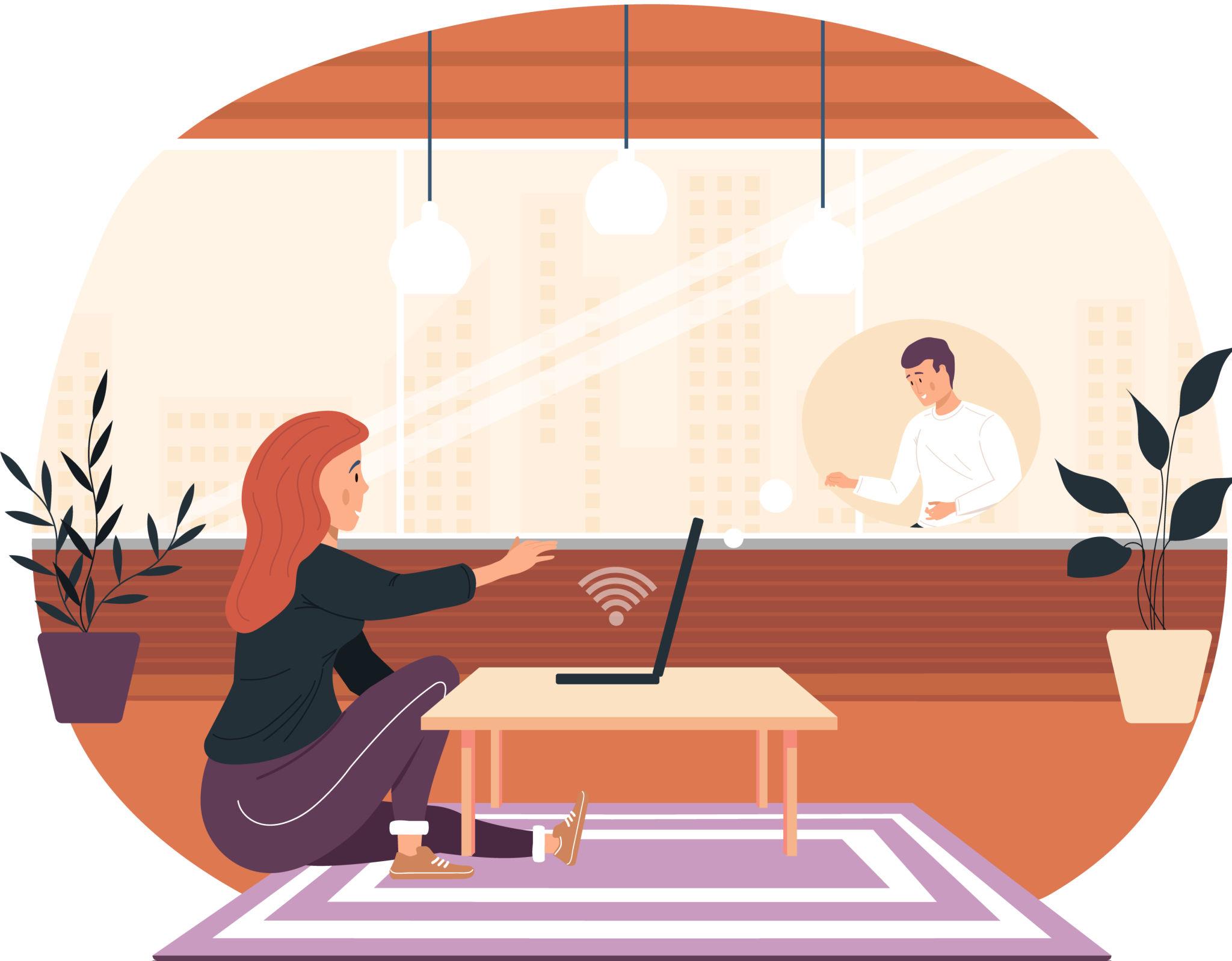 long distance relationship couple video calling and staying emotionally connected