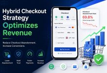 Hybrid checkout strategy optimizing revenue with secure payment options and reduced checkout abandonment