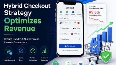 Hybrid checkout strategy optimizing revenue with secure payment options and reduced checkout abandonment