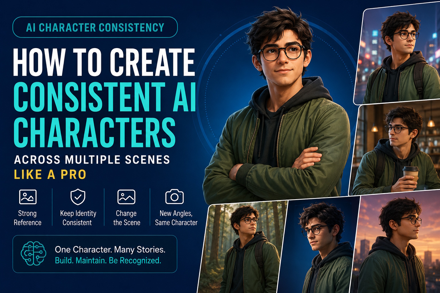 AI character consistency across multiple scenes
