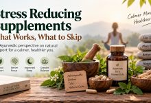 Stress reducing supplements and Ayurvedic herbs for relaxation
