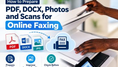 How to prepare PDF DOCX photos and scans for online faxing