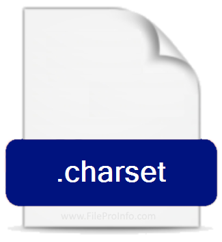 .CHARSET file extension.