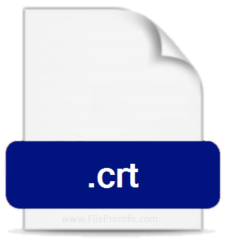 .CRT file extension.