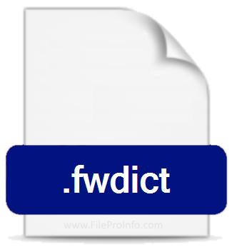 .FWDICT file extension.