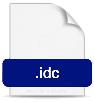 .IDC file extension.