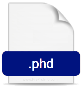 file with extension phd